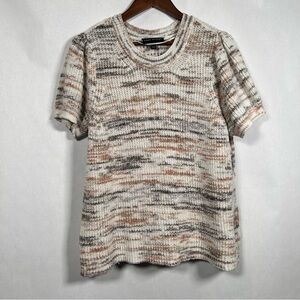 Lane Bryant Multicolor Short Sleeve Sweater